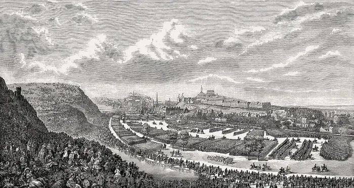 Framed Print : The Volunteer Review in the Queen's Park