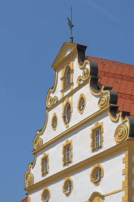 Framed Print : Volute gable, the Kornhaus reopened after a long renovation