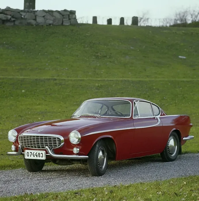 Framed Print : Volvo P1800. A sports car manufactured by Volvo Cars wtih production start 1961 and ending 1973
