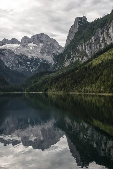 Framed Print : Vorderer Gosausee and Dachstein massif