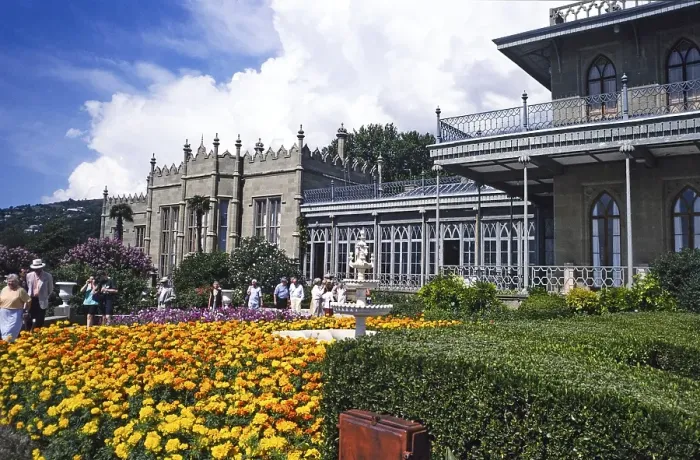 Framed Print : Vorontsov Palace or Alupka Palace, Yalta, Crimea, Russia, 1997, Europe Framed Print : Vorontsov Palace or Alupka Palace, Yalta, Crimea, Russia, 1997, Europe