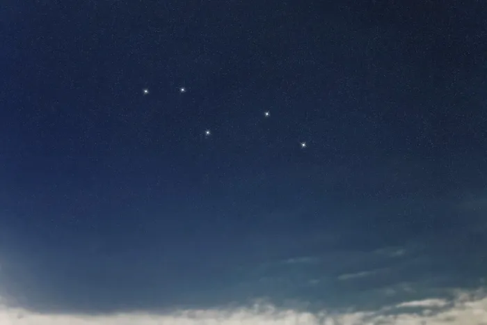 Framed Print : Vulpecula star constellation, Night sky