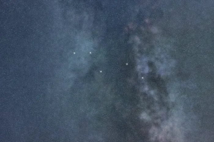 Framed Print : Vulpecula star constellation, Night sky
