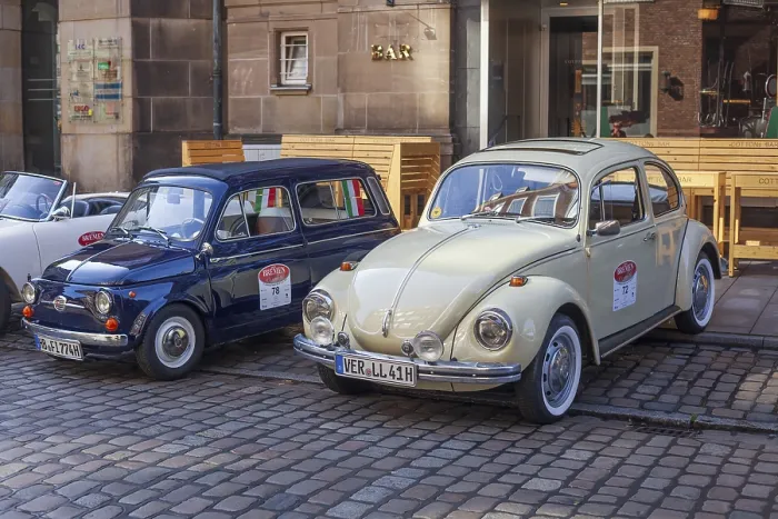 Framed Print : VW Beetle 1302 classic car at a classic car meeting