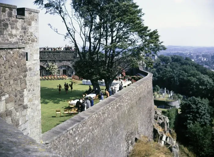 Framed Print : Wall and interior of Stirling castle, Scotland 1968