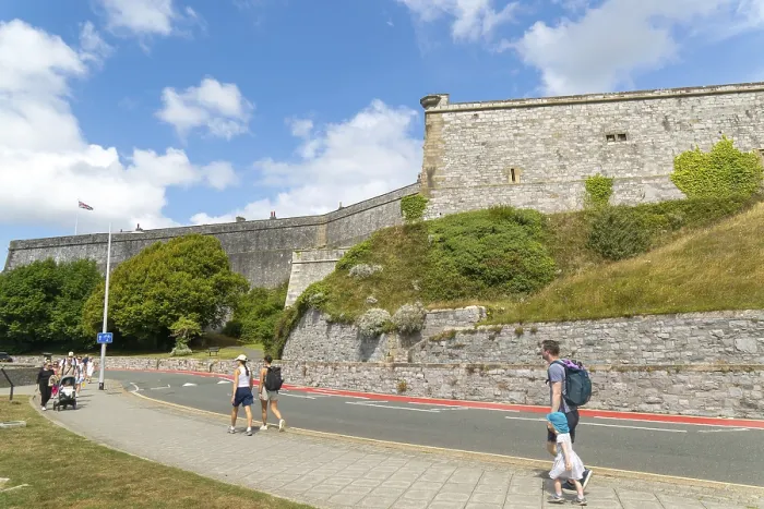 Framed Print : Walls of historic military fortress