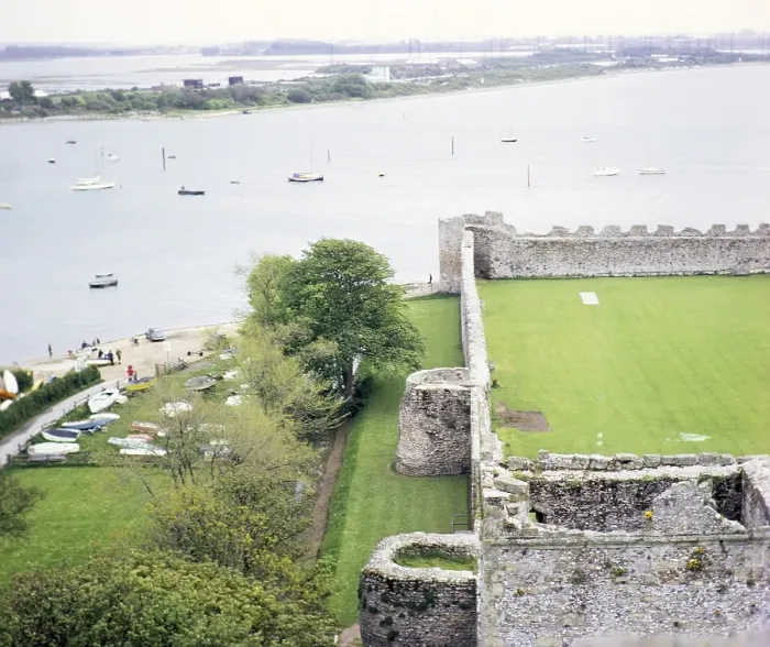 Framed Print : Walls of Portchester Castle, Hampshire, England, UK 1968 Framed Print : Walls of Portchester Castle, Hampshire, England, UK 1968