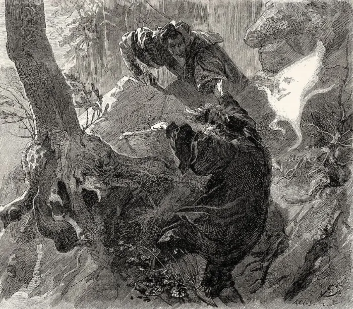 Framed Print : Walpurgis Night, first part of the tragic play Faust by Johann Wolfgang von Goethe