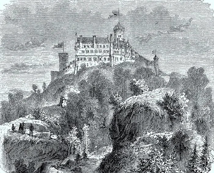 Framed Print : The Wartburg in Thuringia in 1876
