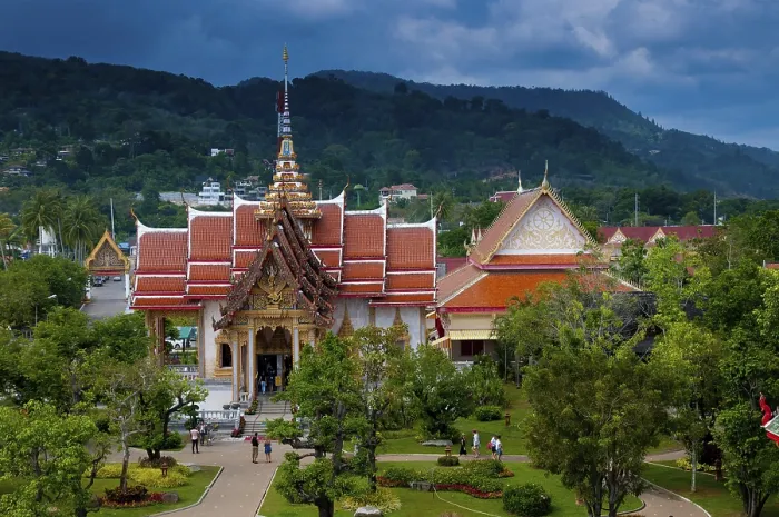 Framed Print : Wat Chalong most important buddist temple in Phuket