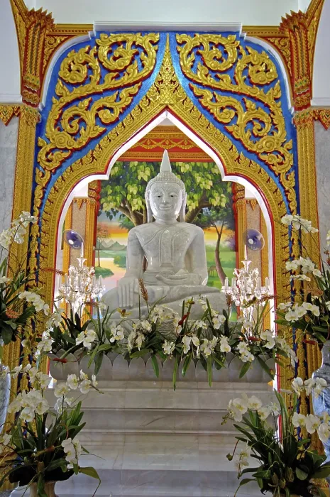 Framed Print : Wat chalong temple in phuket, thailand