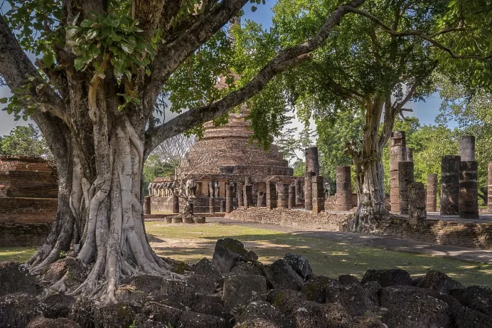 Framed Print : Wat Chang Lom in the Sukhothai Historical Park