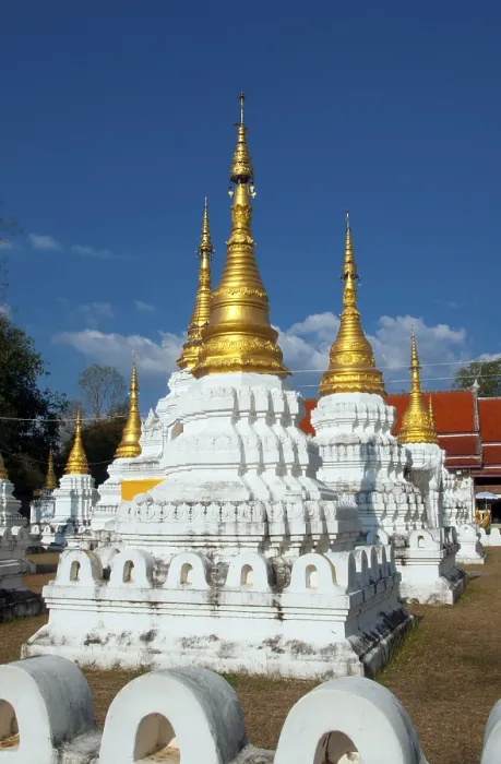 Framed Print : Wat Chedi Sao or The Monastery of Twenty Chedis is famed for its 20 whitewashed chedis