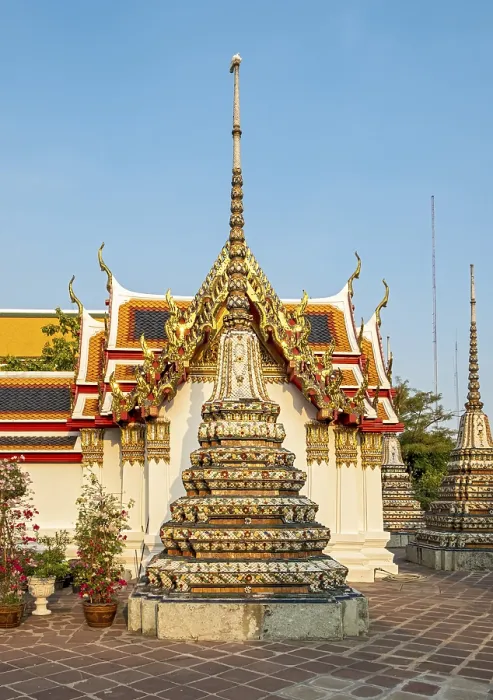 Framed Print : Wat Pho complex, Bangkok, Thailand, Asia