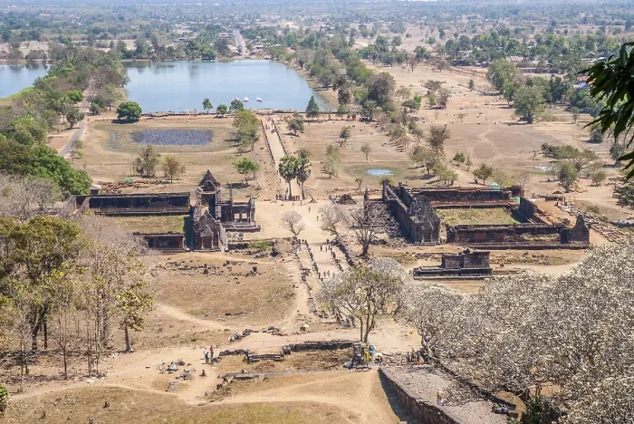 Framed Print : Wat Phou temple in Southern Laos