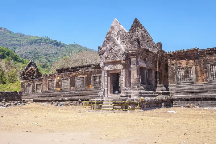 Framed Print : Wat Phou temple in Southern Laos