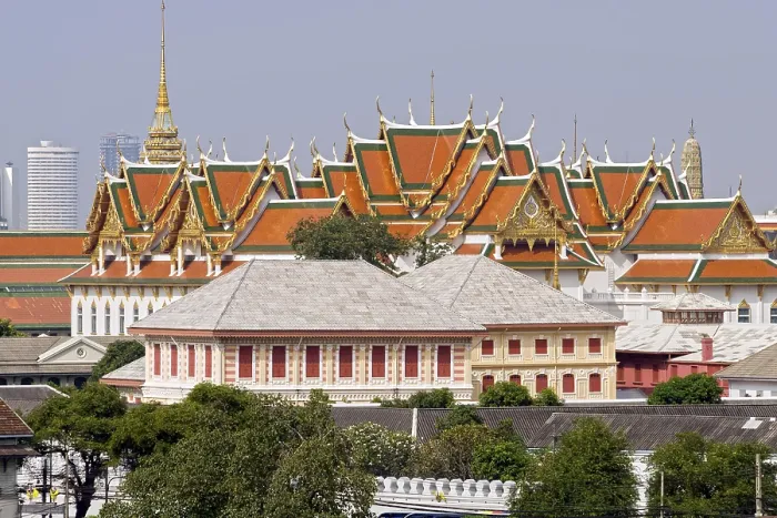 Framed Print : Wat Phra Kaeo and the Grand Palace architecture in Bangkok Framed Print : Wat Phra Kaeo and the Grand Palace architecture in Bangkok
