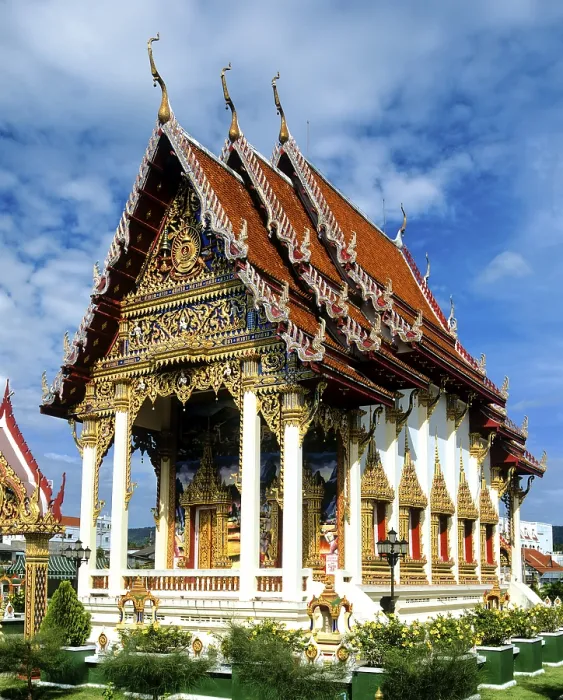Framed Print : Wat Phra Nang Sang, a Buddhist temple