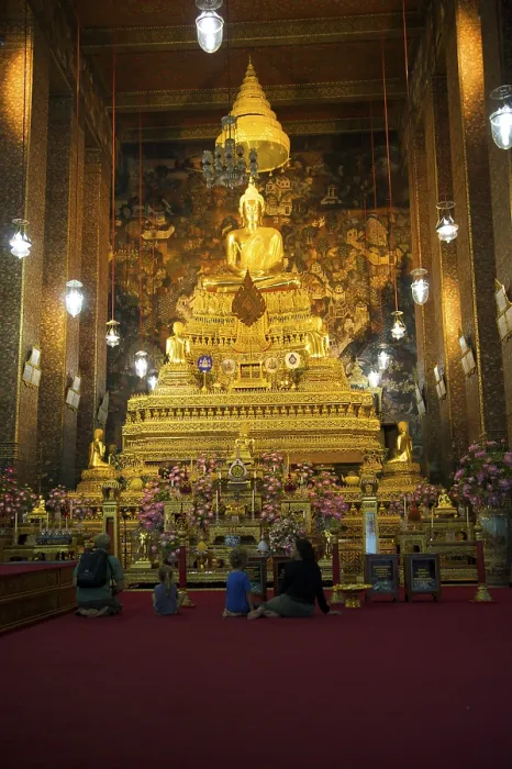 Framed Print : Wat Po Temple, Bangkok, Thailand, Asia