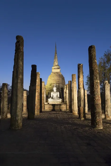 Framed Print : Wat Sa Sri at dusk, Sukhothai historical park Framed Print : Wat Sa Sri at dusk, Sukhothai historical park