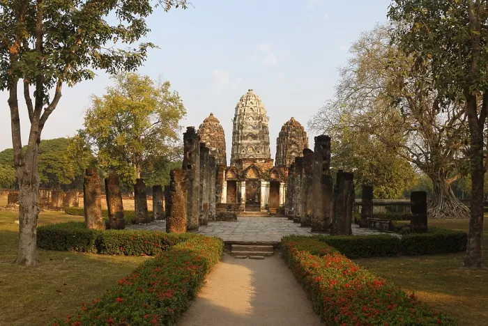 Framed Print : Wat Sri Sawai Temple in Sukhothai Historical Park Framed Print : Wat Sri Sawai Temple in Sukhothai Historical Park