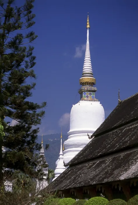 Framed Print : Wat Suan Dok (Thai: วัดสวนดอก)