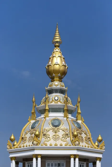 Framed Print : Wat Thung Setthi, tip of Maha Rattana Chedi of Wat Thung Setthi Framed Print : Wat Thung Setthi, tip of Maha Rattana Chedi of Wat Thung Setthi