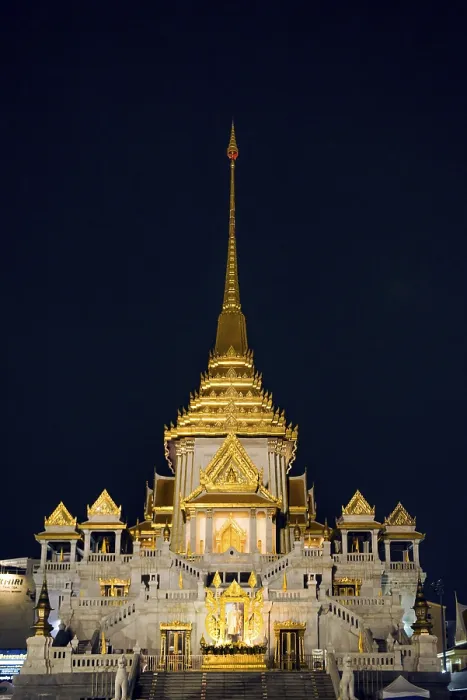 Framed Print : Wat Trai Mit Witthayaram Worawihan