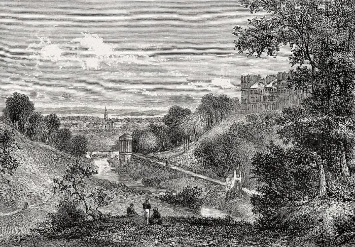 Framed Print : The Water of Leith, Edinburgh, Scotland
