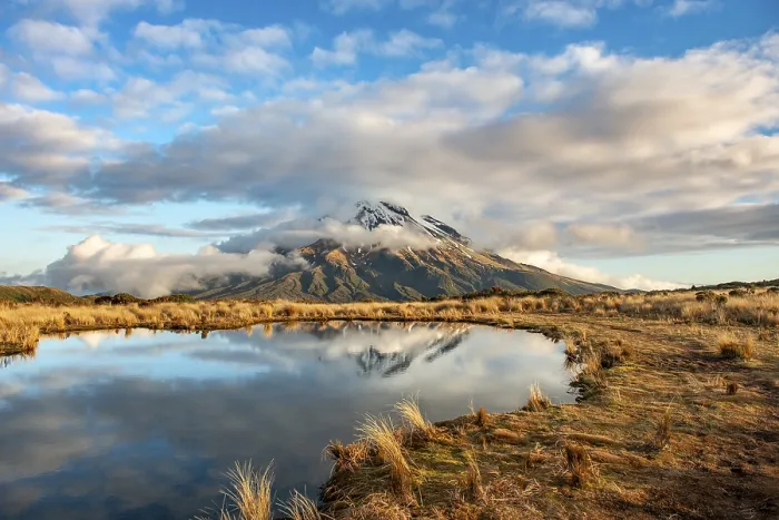 Framed Print : Water reflection in Pouakai Tarn