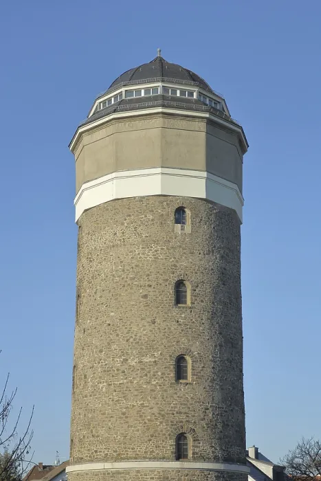 Framed Print : Water tower built in 1914, Muhlheim am Main