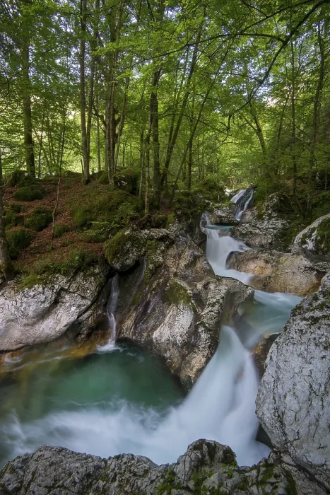 Framed Print : Watercourse of the Lepenjica, Cascades