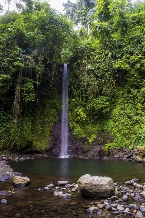 Framed Print : Waterfall cascade Bombaim in the jungle interior of Sao Tome Framed Print : Waterfall cascade Bombaim in the jungle interior of Sao Tome