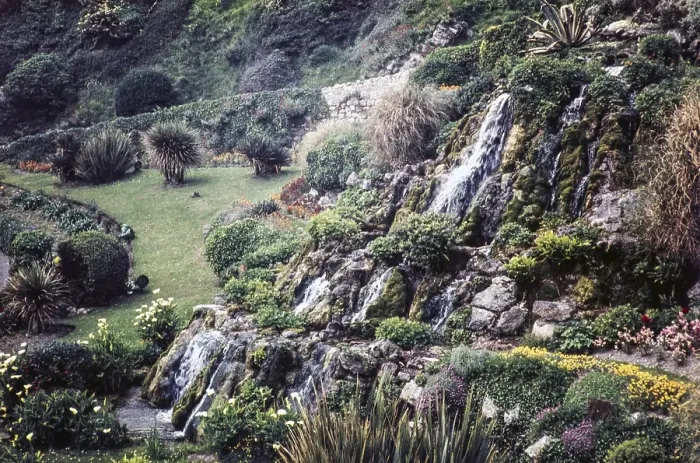 Framed Print : Waterfall in the Cascade Gardens, Ventnor, Isle of Wight, Hampshire, England, UK 1960 Framed Print : Waterfall in the Cascade Gardens, Ventnor, Isle of Wight, Hampshire, England, UK 1960