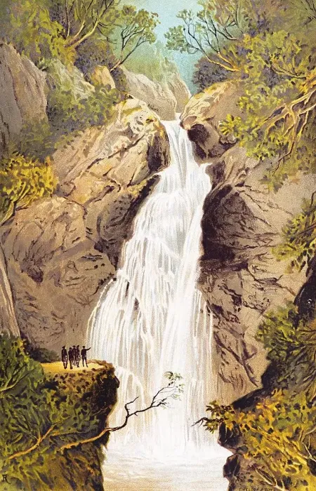 Framed Print : Waterfall Fall of Foyers, River Foyers