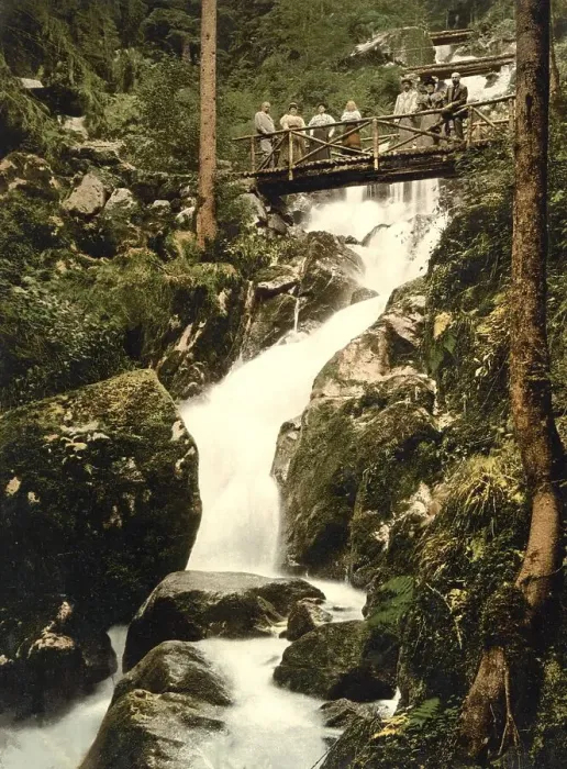 Framed Print : The Waterfall of the Gertelbach in Baden-Wuerttemberg Framed Print : The Waterfall of the Gertelbach in Baden-Wuerttemberg