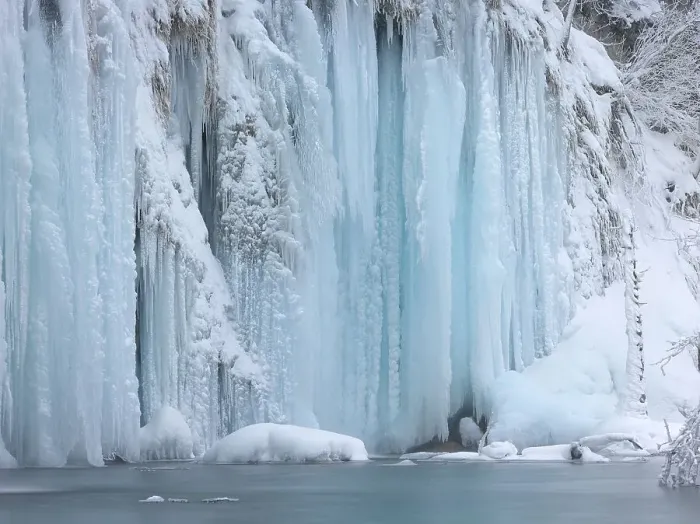 Framed Print : Waterfall, icicle, ice wall, Rauracke Framed Print : Waterfall, icicle, ice wall, Rauracke