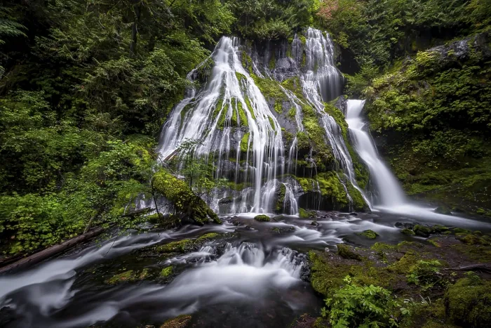 Framed Print : Waterfall, Panther Creek Falls