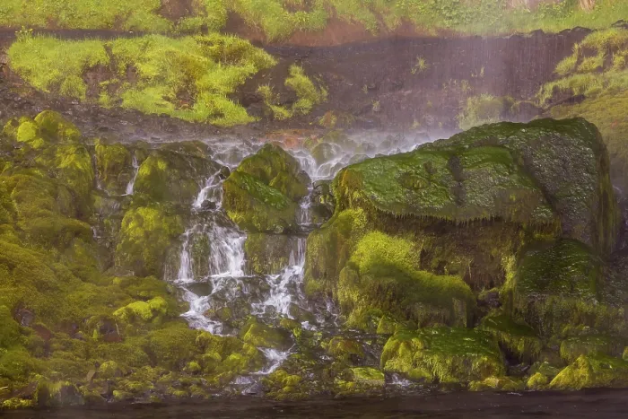 Framed Print : Waterfall Seljalandsfoss, 60 m high Framed Print : Waterfall Seljalandsfoss, 60 m high