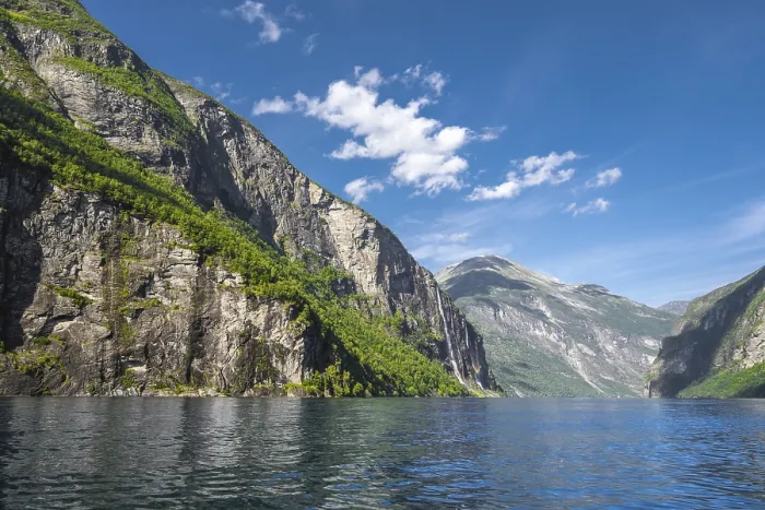 Framed Print : Waterfall Seven Sisters, Geirangerfjord