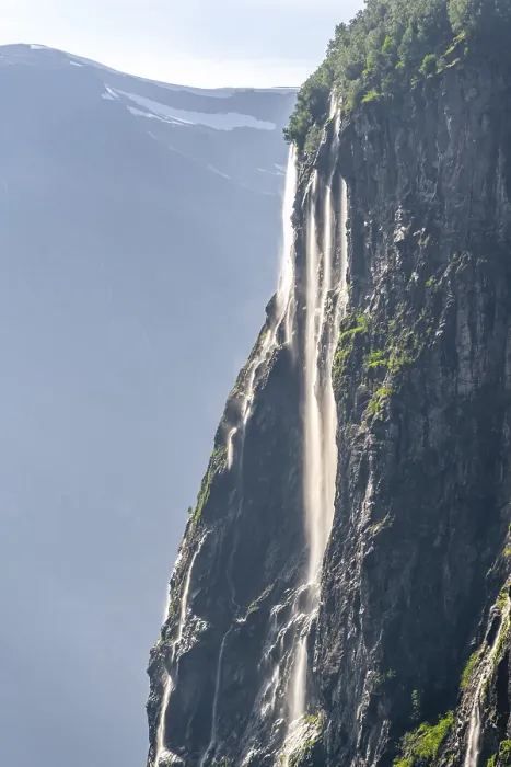 Framed Print : Waterfall Seven Sisters, Geirangerfjord