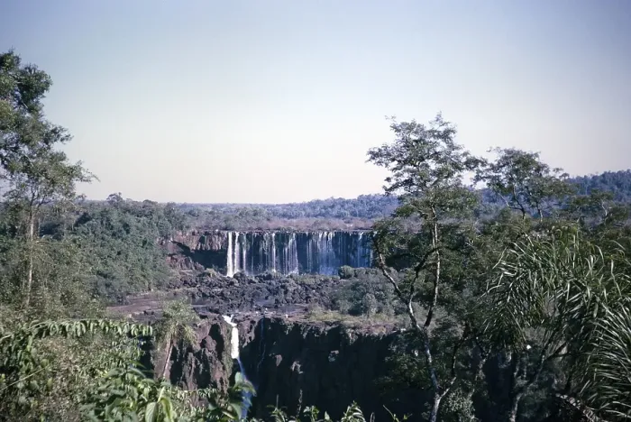 Framed Print : Waterfalls of Iguazu on the Iguazu River on the border between Brazil and Argentina, South America, 1962 Framed Print : Waterfalls of Iguazu on the Iguazu River on the border between Brazil and Argentina, South America, 1962