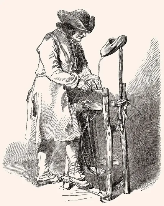 Framed Print : Watteau, der Schleifer