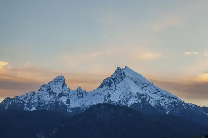 Framed Print : Watzmann at dusk in autumn, Berchtesgaden Framed Print : Watzmann at dusk in autumn, Berchtesgaden