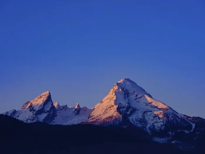Framed Print : Watzmann at sunrise, in winter