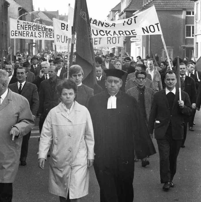 Framed Print : A wave of outrage swept the Ruhr area when the Hansa mine was closed Framed Print : A wave of outrage swept the Ruhr area when the Hansa mine was closed
