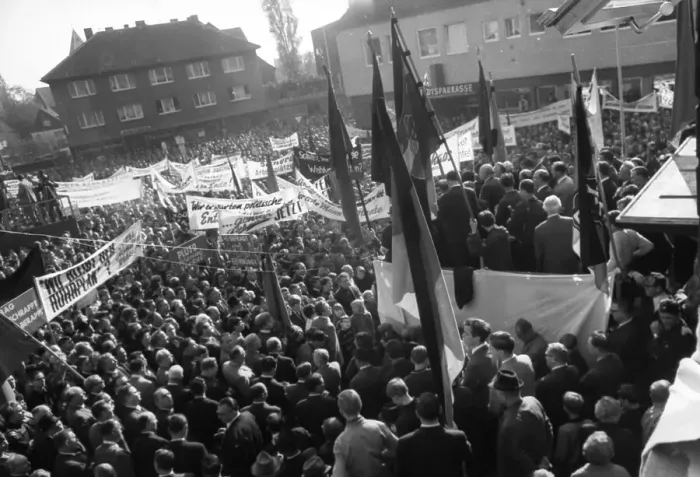 Framed Print : A wave of outrage swept the Ruhr area when the Hansa mine was closed