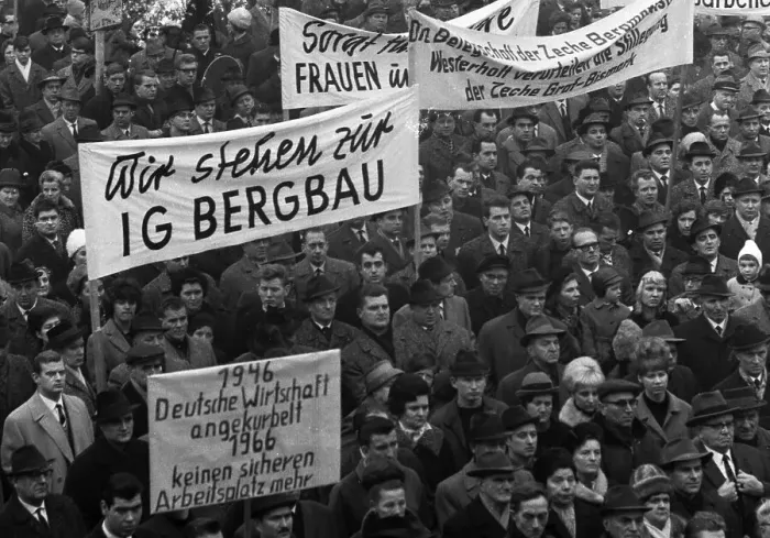 Framed Print : A wave of outrage swept the Ruhr area when the Hansa mine was closed