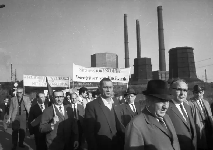 Framed Print : A wave of outrage swept the Ruhr area when the Hansa mine was closed