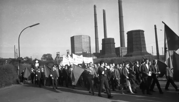 Framed Print : A wave of outrage swept the Ruhr area when the Hansa mine was closed